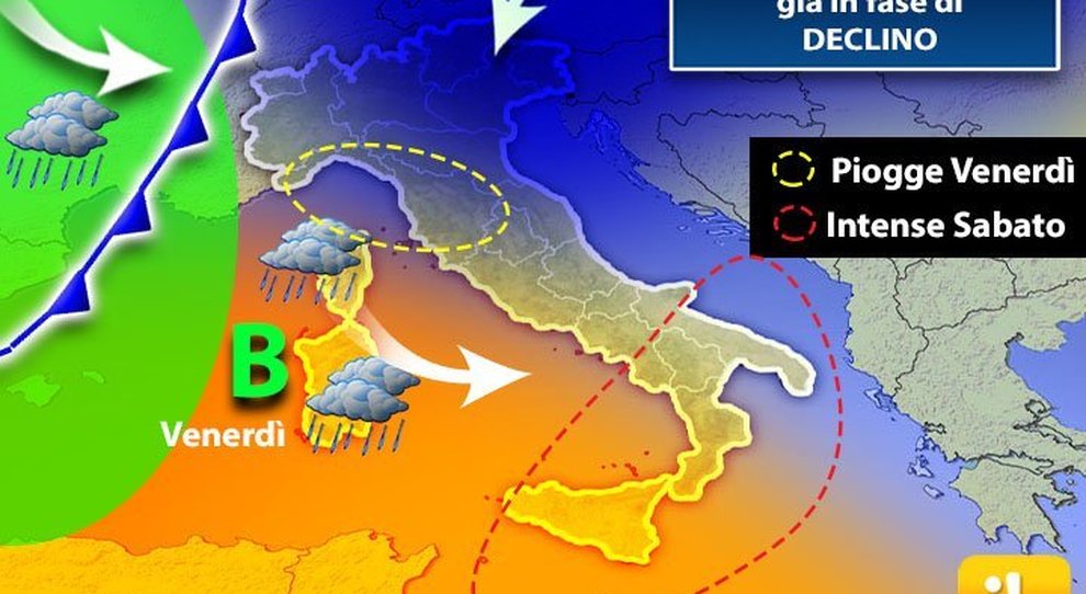 Meteo prime gelate al Nord Da venerdì tornano le piogge maltempo al