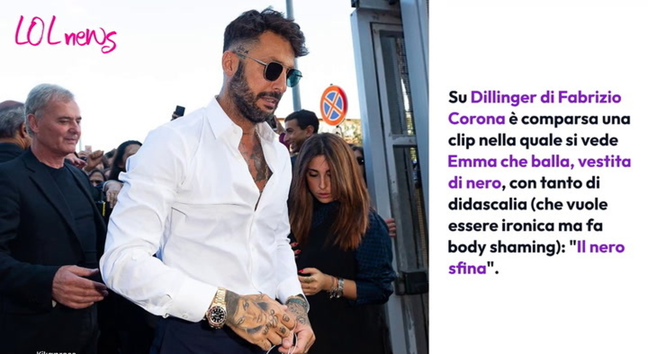 Fabrizio Corona Body Shaming Su Emma Marrone Il Nero Sfina La