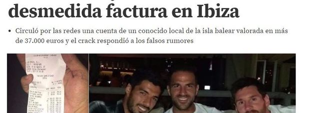 Messi, abbuffata di aragoste e Dom Perignon con Suarez e Fabregas a Ibiza. Conto: 37mila euro e lui se la ride