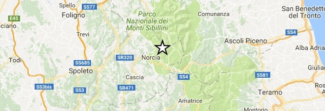 Nuove scosse nella notte
nell'Italia centrale fino a 3.1
Epicentro nelle Marche