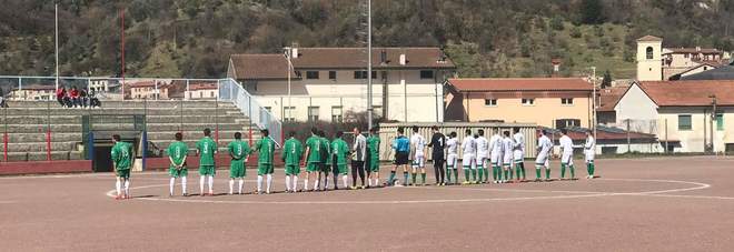 Cittareale e Atletico Sabina schierate in campo Cittareale e Atletico Sabina schierate in campo