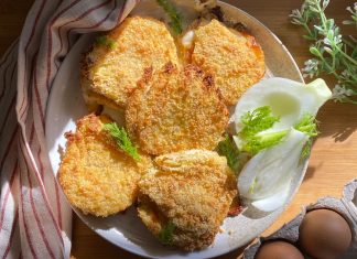 Cordon bleu di finocchi al forno: croccanti fuori e filanti dentro Cordon bleu di finocchi