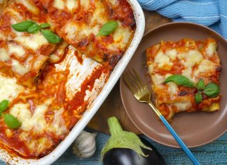 Cannelloni di melanzane arrotolati: un’idea originale per usare le sfoglie per lasagne Cannelloni di melanzane arrotolati