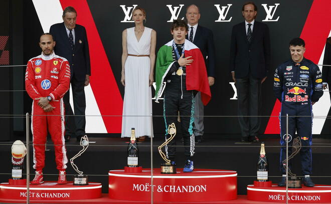 Kimi Antonelli da leggenda al Gp di Monte-Carlo