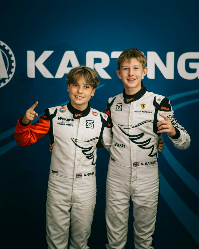 Noah Baglin e Will Green (Kart Republic) conquistano il doppio titolo europeo FIA Karting