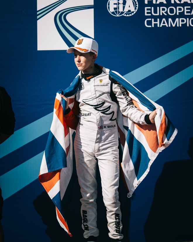 Noah Baglin e Will Green (Kart Republic) conquistano il doppio titolo europeo FIA Karting