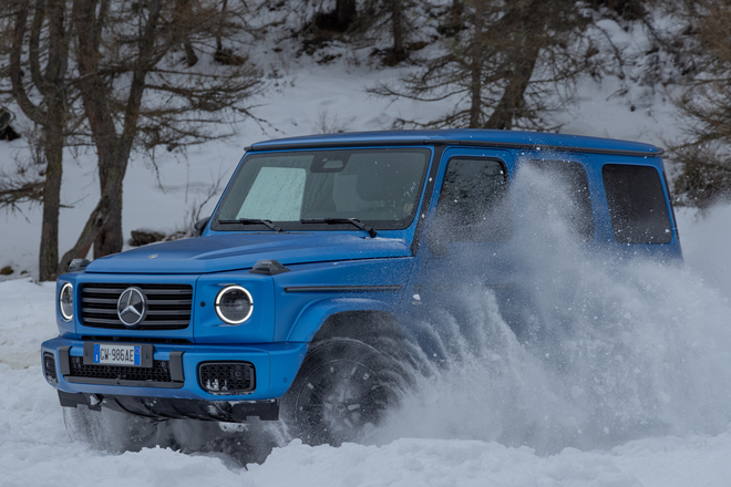 Mercedes Classe G elettrica alla prova della neve