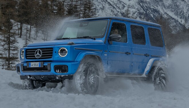 Mercedes Classe G elettrica alla prova della neve
