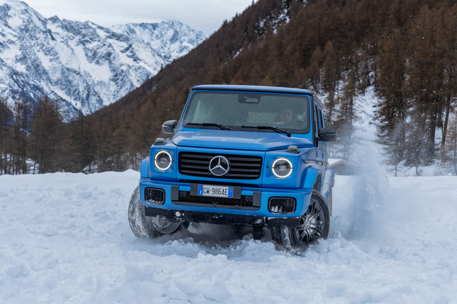 Mercedes Classe G elettrica alla prova della neve