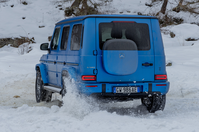 Mercedes Classe G elettrica alla prova della neve
