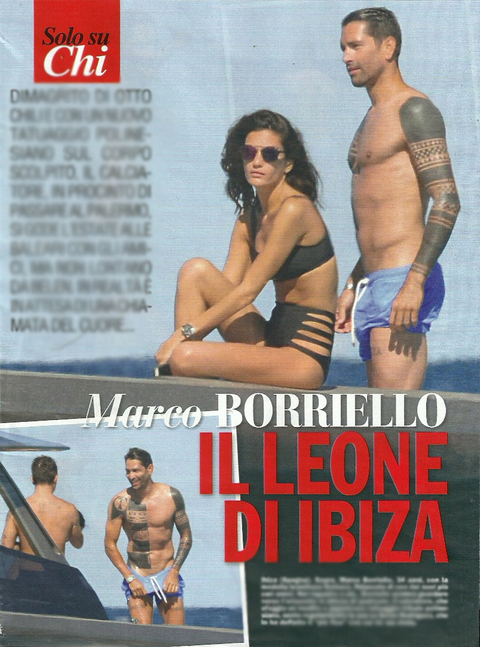 Marco Borriello sirenetto in barca con la modella e impazza il