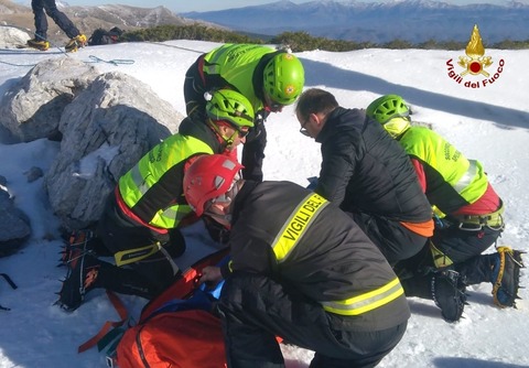 Alpinismo invernale al Terminillo. Giornata piccozza e ramponi.