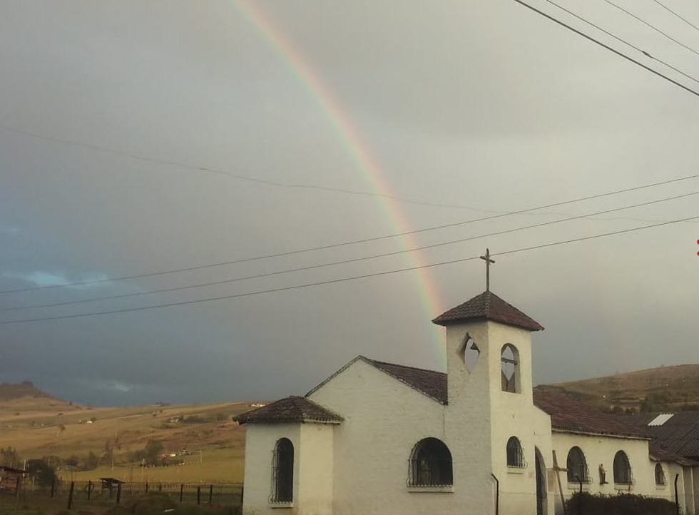 Arcoiris desde el campanario