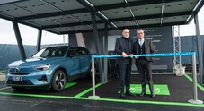 Volvo, le ricariche si pagano col Pos grazie alla rete Powerstop. Inaugurata la seconda stazione ultrafast a Roma
