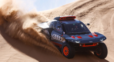 Audi RS Q e-tron E2, primo long test in vista della Dakar. Verificati in Marocco i molti vantaggi dell’alleggerimento