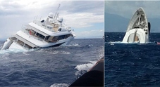 Mega yacht Saga di 40 metri affonda al largo di Catanzaro: salvi gli ospiti a bordo