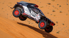 Tappa ad Al-Attiyah con la Toyota per la penalità al saudita Al Rajhi. L'Audi di Sainz ancora sul podio