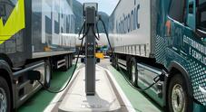 A Bolzano il primo punto di ricarica da 1000kW per camion elettrici. È l'Hypercharger Alpitronic sull'autostrada del Brennero