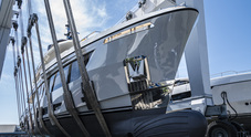 Big Naan, varato a Savona super yacht Columbus Crossover 42 in acciaio e alluminio destinato a un armatore americano