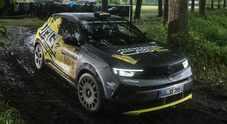 Opel Mokka GSE Rally: il Suv da corsa 100% elettrico ha debuttato all’ELE Rally di Eindhoven