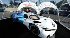 Toyota, debutta a Le Mans la GR LH2 Racing Concept. L'hypercar alimentata a idrogeno liquido esposta all'H2 Village