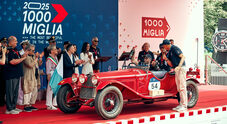 Alla 1000 Miglia 2025, tripletta Alfa Romeo: trionfa ancora la coppia Vesco-Selvinelli con la 6C 1750 Super Sport del 1929