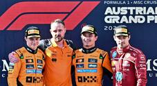 Ferrari, Leclerc sul podio in Austria, Hamilton quarto. Il miglior Cavallino della stagione s'inchina alla McLaren