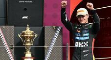 McLaren volano nella palude di Silverstone. Hamilton sfiora il podio che va per la prima volta dopo 239 GP ad Hulkerberg. Disastro Leclerc