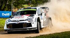 Wrc, esordio con successo per Oliver Solberg con la Toyota. Tänak (Hyundai), secondo, passa al comando del mondiale