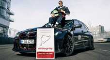 Bmw, la M3 CS Touring è la wagon più veloce al Nürburgring. Ha percorso il tracciato nel tempo record di 7:29.490