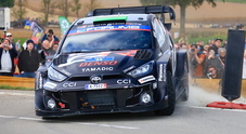 Wrc, Ogier (Toyota) subito al comando del Rally Europa Centrale. Davanti al compagno di squadra Rovanperä e Fourmaux (Hyundai)