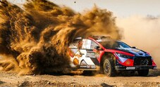 Wrc, Fourmaux (Hyundai) in testa al Rally d'Arabia. Ogier (7^) precede virtualmente di un punto Evans (9^)