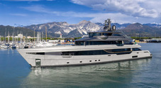 Admiral: varato il primo scafo della nuova linea semi-custom Panorama, yacht di 50 metri che esalta l&rsquo;eleganza Made in Italy