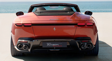 Ferrari Amalfi si scopre, arriva la versione Spider. Il tetto in tela della 2+2 si apre in soli 13 secondi fino a 60 km/h