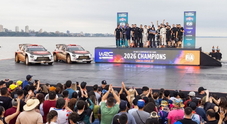 Ritorno con trionfo, Lancia Corse Hf nel Rally del Paraguay vinche il titolo mondiale Wrc2 a squadre