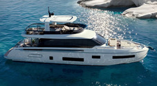 Azimut protagonista allo Yachting Festival di Cannes. In primo piano il Fly 70, lo yacht con terrazza sul mare