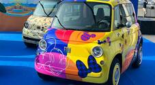 Topolino, le curiosità della nuova piccola Fiat: dalle versioni Disney in mostra a Torino ai sedili che diventano teli da mare