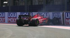 GP di Baku, Shootout Sprint: la Ferrari ancora in pole con Leclerc nonostante il crash finale