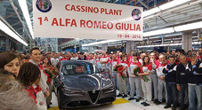 Alfa Romeo, festa per la prima Giulia prodotta allo stabilimento di Cassino