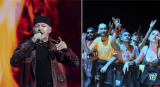 Vasco Rossi in concerto a Milano all'Ippodromo con un pubblico di 80mila  persone. FOTO