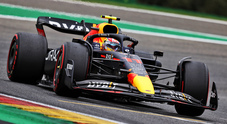 GP di Spa, prove libere 3: Perez il più veloce davanti a Verstappen, Leclerc esce di pista