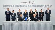 Renault-Geely, accordo per cooperazione in Brasile. Produzione e vendita di veicoli a zero e a basse emissioni