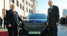 Erdogan regala l’auto elettrica turca Togg a Viktor Orban. In occasione della visita del presidente turco a Budapest