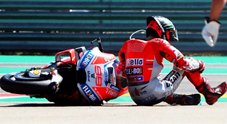 GP Aragon, Furia Lorenzo su Marquez: «Sono impotente e arrabbiato. Vediamo se posso correre in Thailandia»