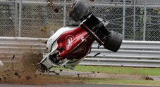 Gp Monza, pauroso incidente per l'Alfa di Ericsson nelle libere. Pilota illeso e prove sospese
