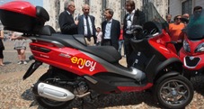 Scooter Sharing sbarca a Milano: dopo la Fiat 500, Enjoy sale su Piaggio MP3