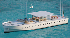 Ispirato da Renzo Piano, ecco lo yacht Zattera 24m: largo 7,20 metri, propulsione ibrida e costruzione in legno