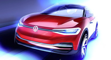 Volkswagen ID Crozz concept, l'evoluzione del crossover elettrico svelata a Francoforte