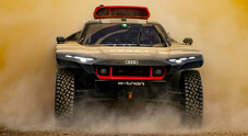 Audi RS Q e-Tron, svelato il bolide per puntare alla Dakar 2022. Al via tre buggy elettrici con range extender. Potenza 680 cv