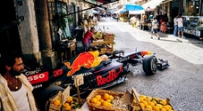 F1: clip di Verstappen girata a Palermo "Monza is calling". Video Red Bull in vista del Gp d'Italia di Monza
